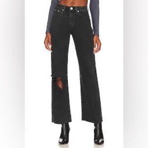 superdown Black Flare Jeans